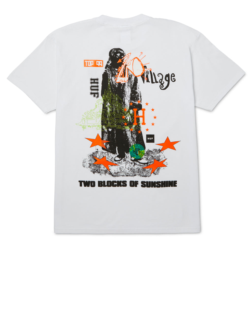 Huf Two Blocks of Sunshine White Tee