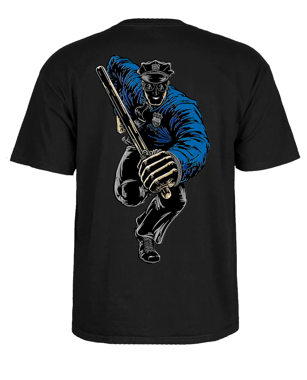 Powell Peralta Chris Senn Police Black Tee