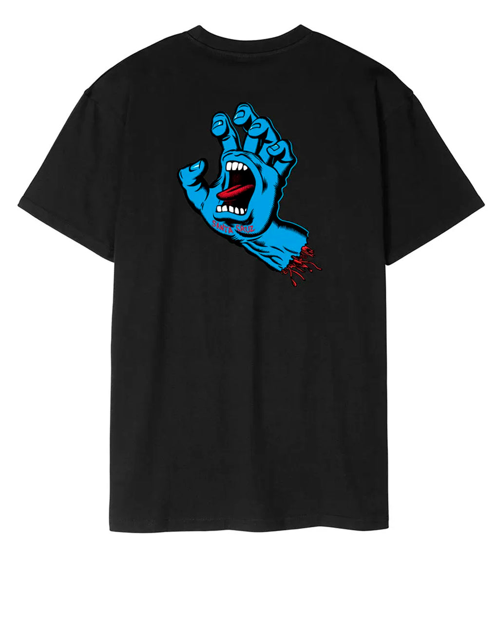 Santa Cruz Screaming Hand Chest Tee Black
