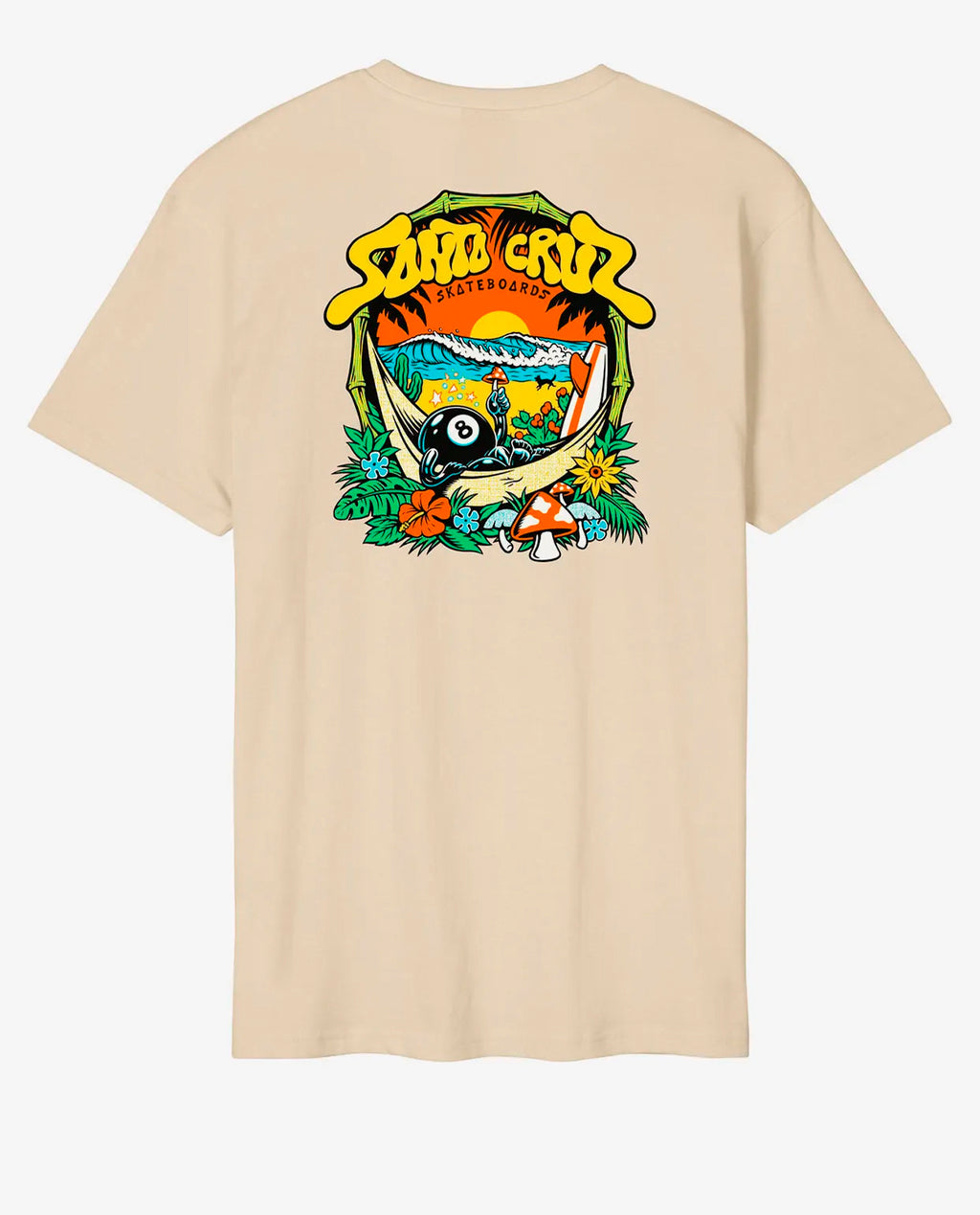 Santa Cruz Eric Winkowski 8 Baller Trip T Shirt Blond Wood