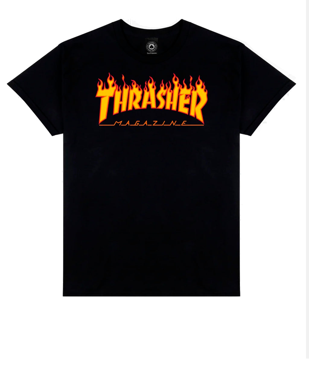 Thrasher Flame Logo Tee Black