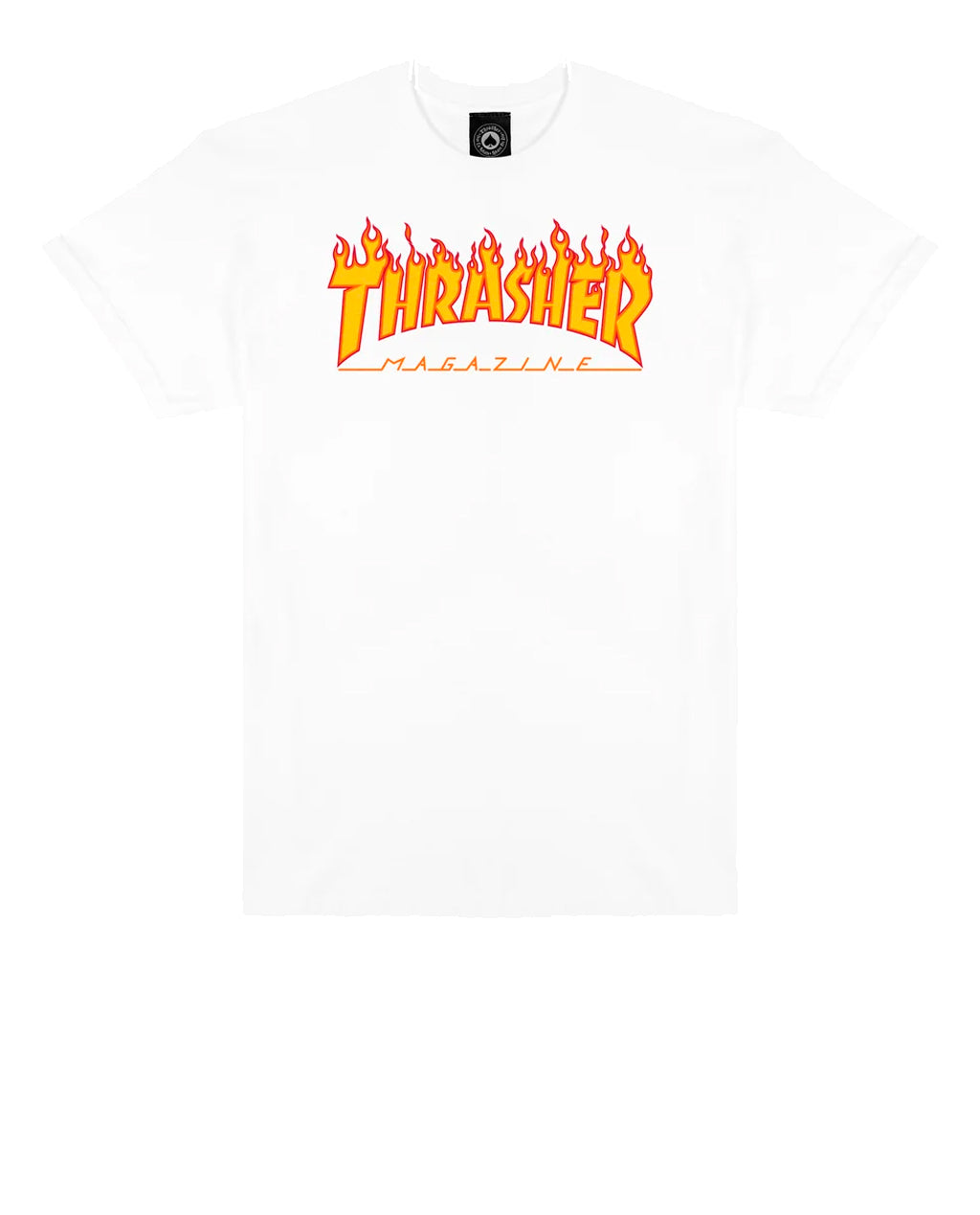 Thrasher Flame Logo Tee White