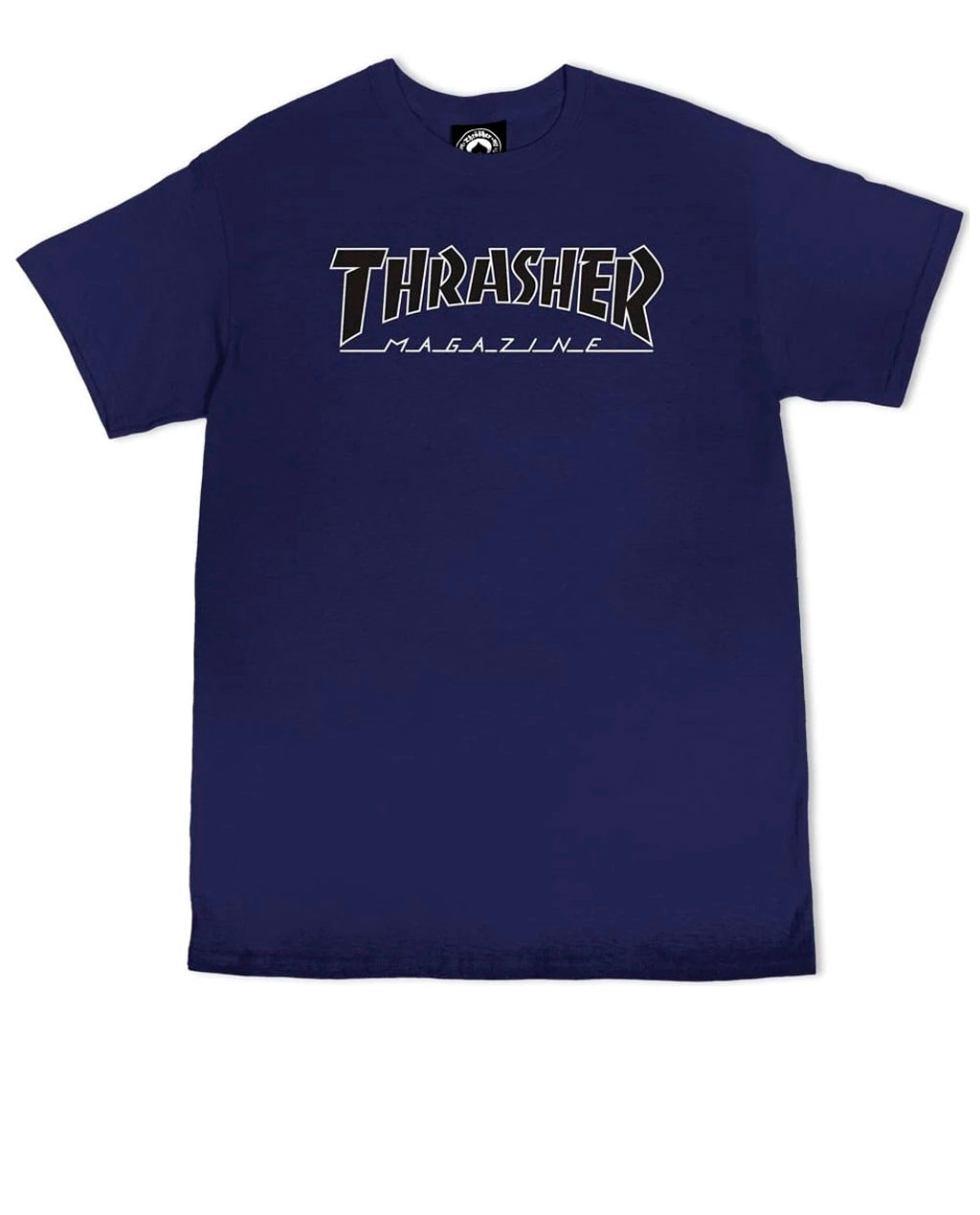 Thrasher Outlined Navy Tee