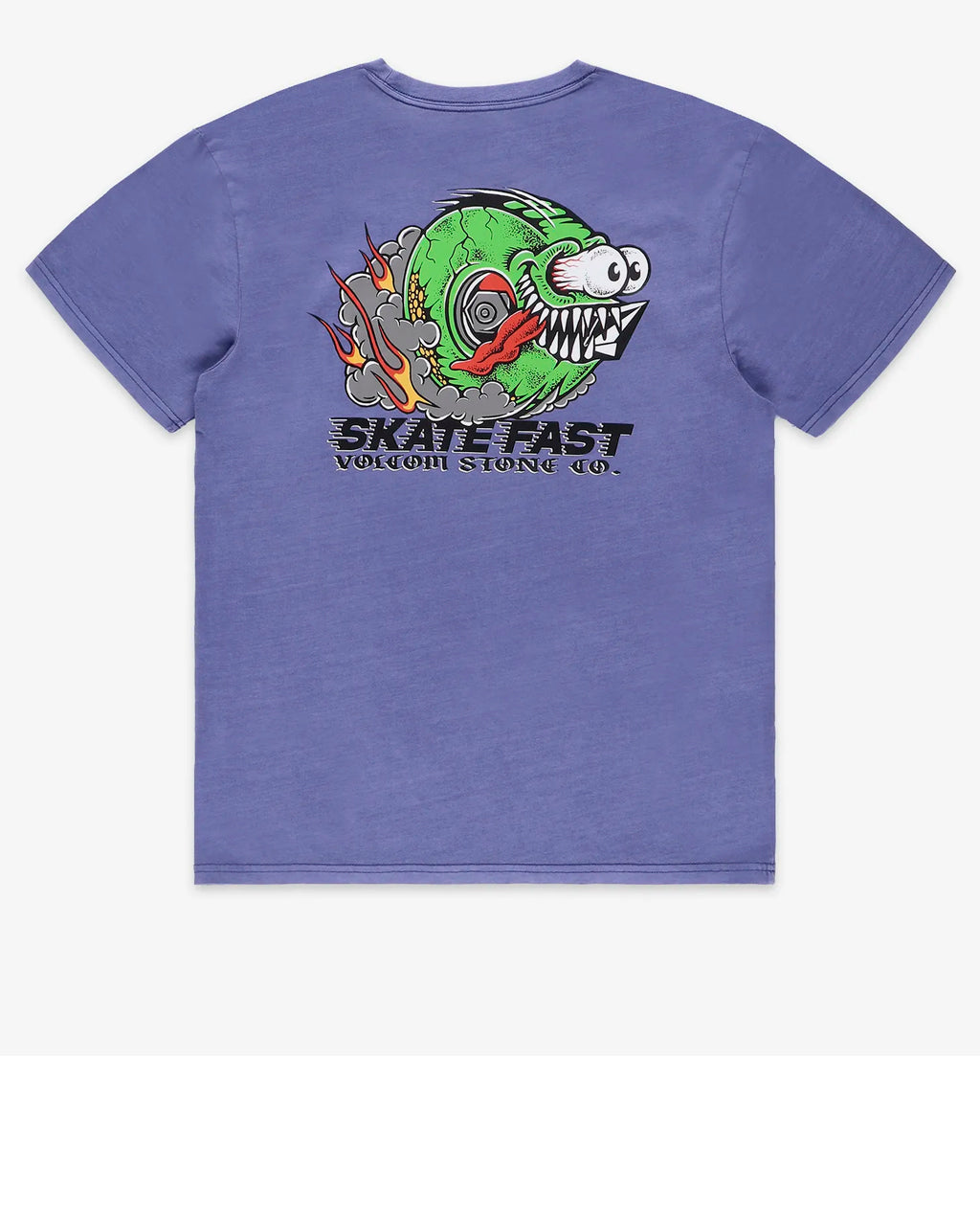 Volcom Crazee Wheel Ballpoint Blue Tee