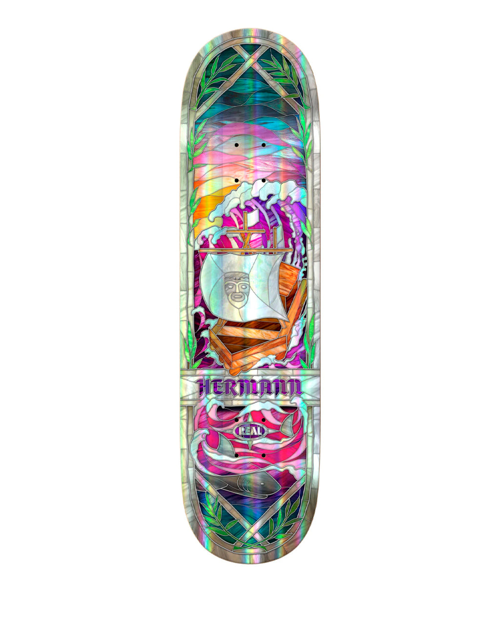 Real Skateboards Hermann Rainbow Cathedral 8.3