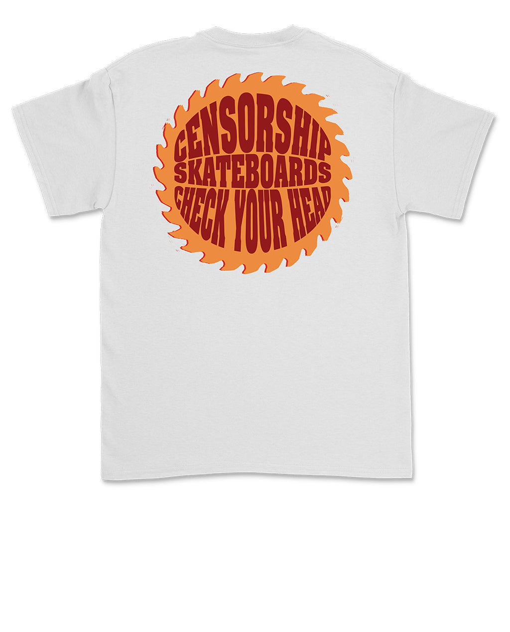 Censorship Check Your Head White Tee