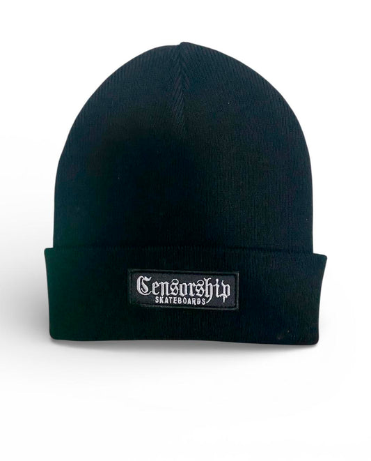 Censorship Stroke Black Beanie