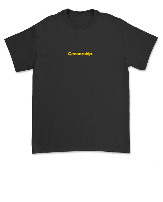 Censorship Wordmark Black Tee