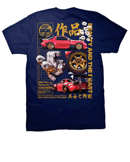 Dgk Beauty and The Beast Navy Tee