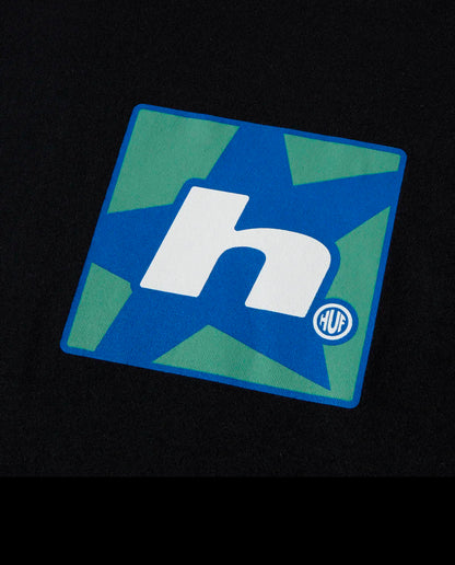 Huf H Star Black Crewneck