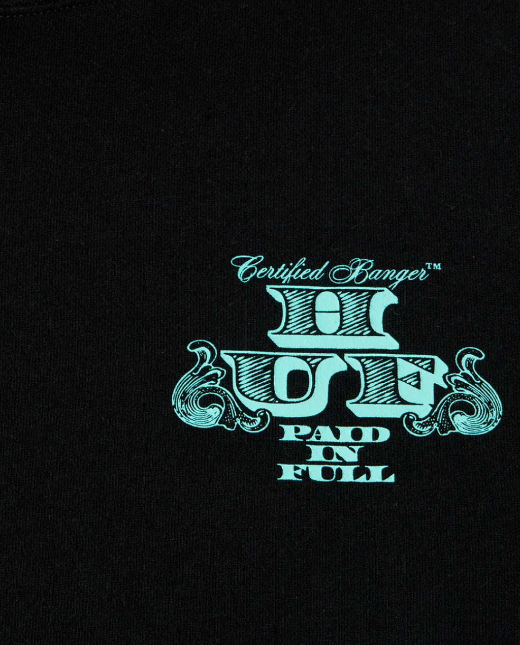 Huf Paid In Full Black Hoodie