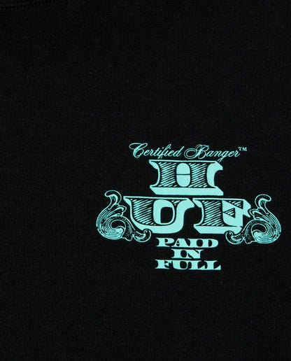 Huf Paid In Full Black Hoodie