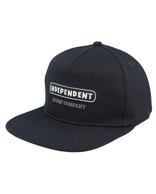 Independent ITC Stained Snapback Black