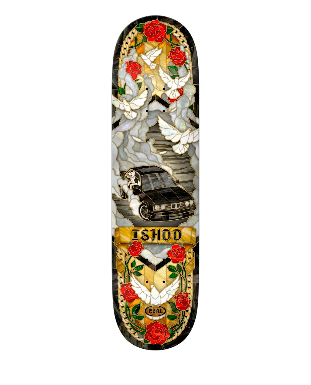 Real Skateboards Ishod Wair Cathedral II Twin Tail 8.2