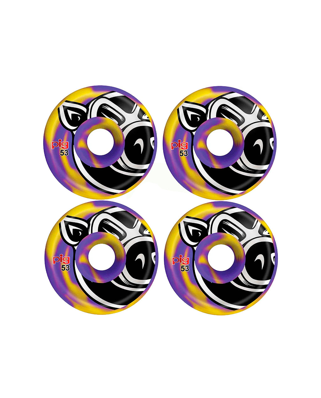 Pig Wheels Pighead Swirl Pink Conical 54mm