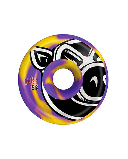 Pig Wheels Pighead Swirl Pink Conical 54mm