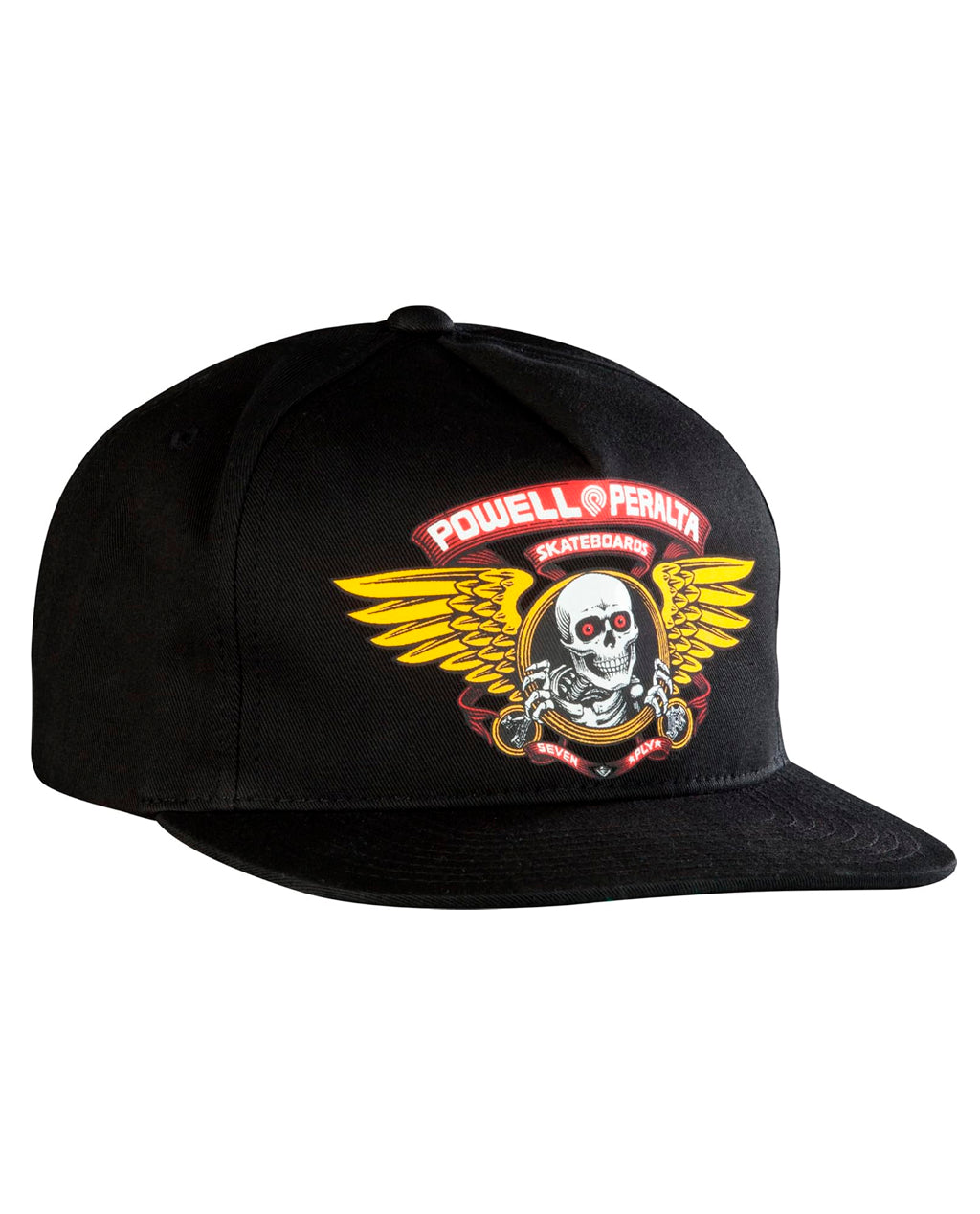 Powell Peralta Winged Ripper Snap Back Cap Black