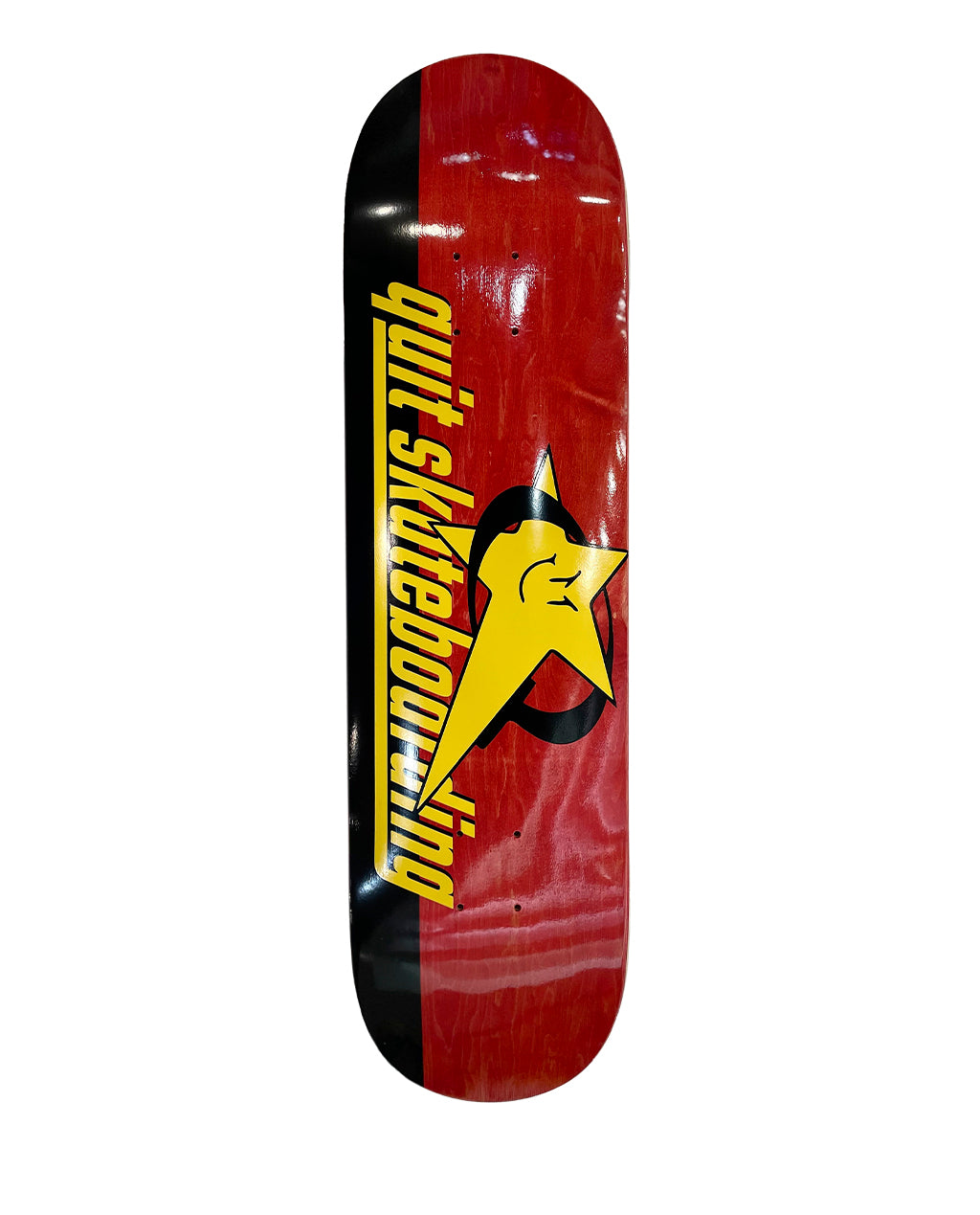 Quit Skateboads Star Logo Red 8.5