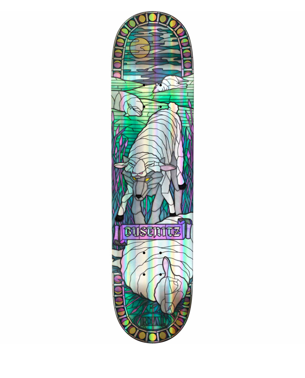 Real Skateboards Busenitz Holograph Cathedral 8.3