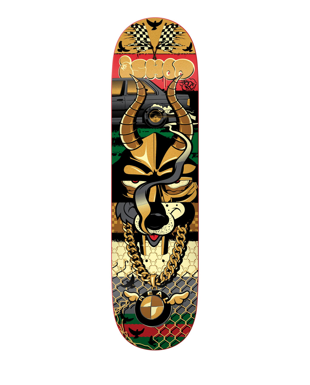 Real Skateboards x D Face Ishod Wair 8.2