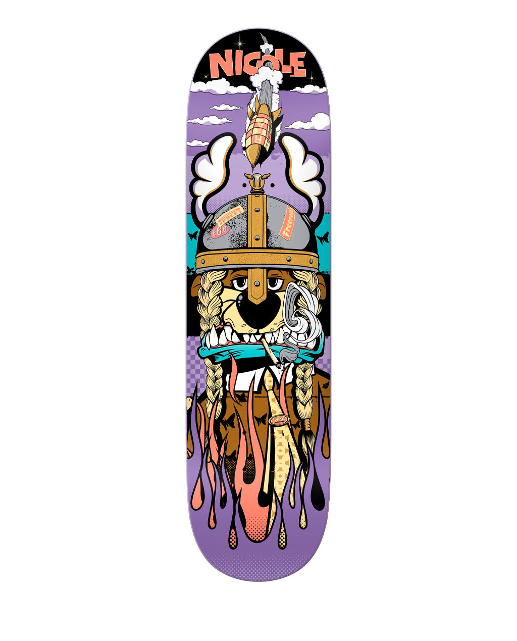 Real Skateboards x D Face Nicole House 8.06