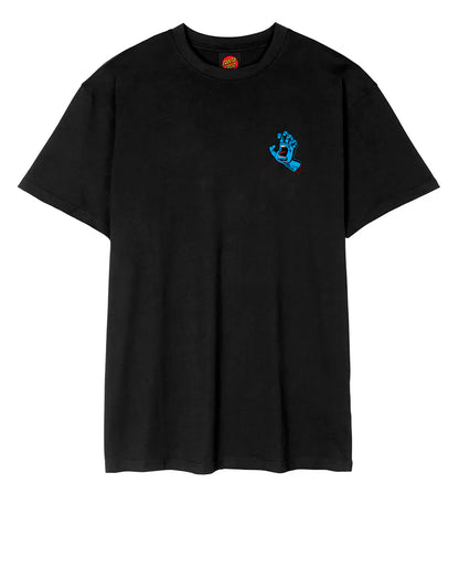 Santa Cruz Screaming Hand Chest Tee Black
