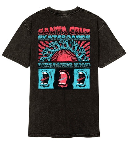 Santa Cruz VTG Screaming Connect Black Acid Wash