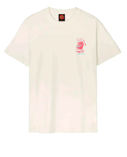 Santa Cruz VTG Screaming Connect Ubleached Cotton Tee