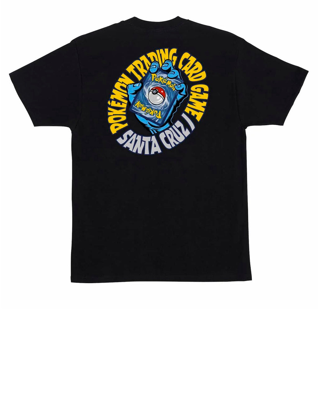Santa x Pokémon TCG Hand Black Tee