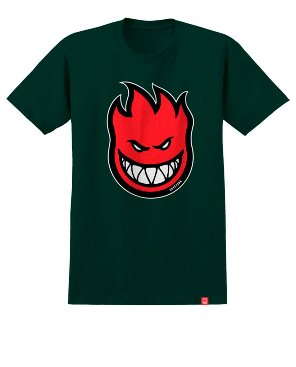 Spitfire Bighead Fill Forest Green Red Tee