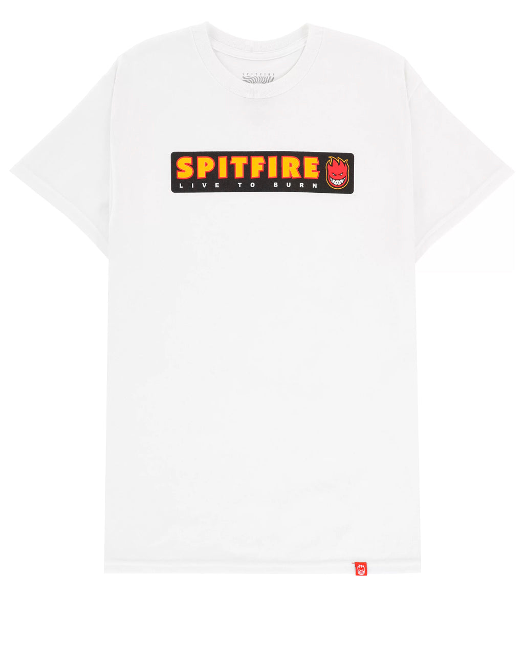 Spitfire Live to Burn White Tee