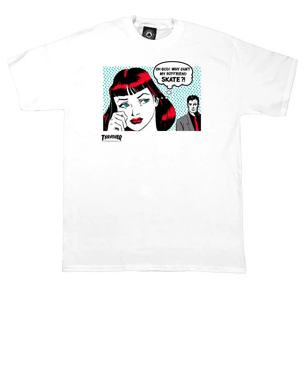 Thrasher New Boyfriend White Tee