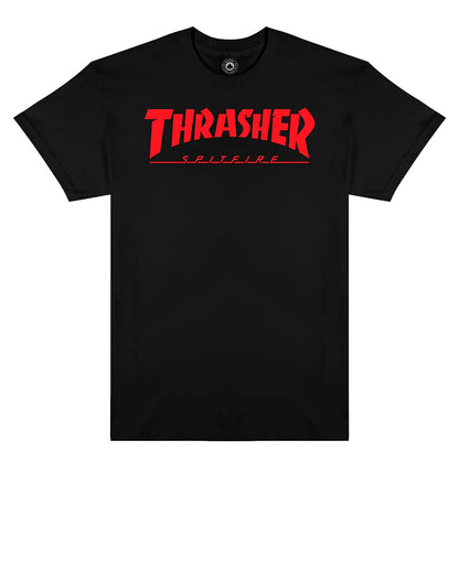 Thrasher x Spitfire Big Head Jake Tee Black Tee