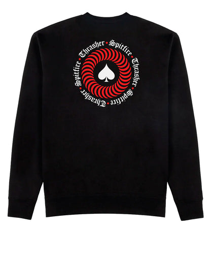 Thrasher x Spitfire The End Oath Crew Black
