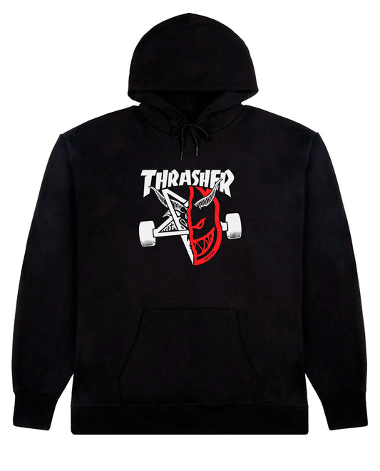 Thrasher x Spitfire Thrash And Burn Black Hood