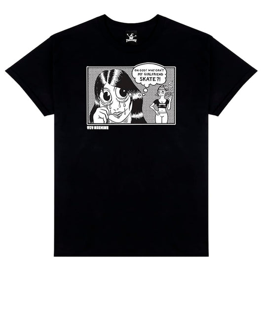 Thrasher x Toy Machine Girlfriend Black Tee