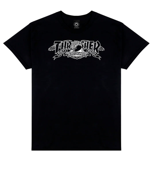 Thrasher x Antihero Mag Banner Black Tee