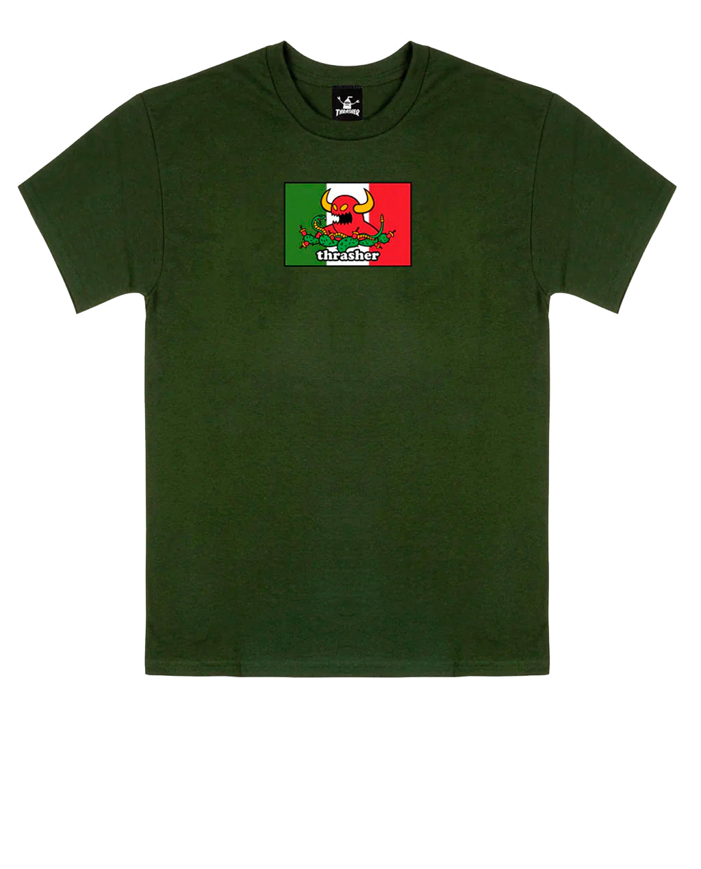 Thrasher x Toy Machine Hecho Forest Green Tee