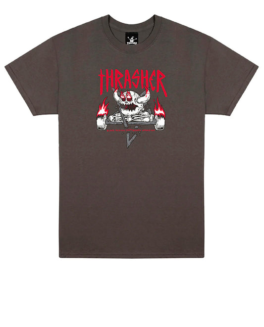 Thrasher x Toy Machine Monster Gram Charcoal Tee