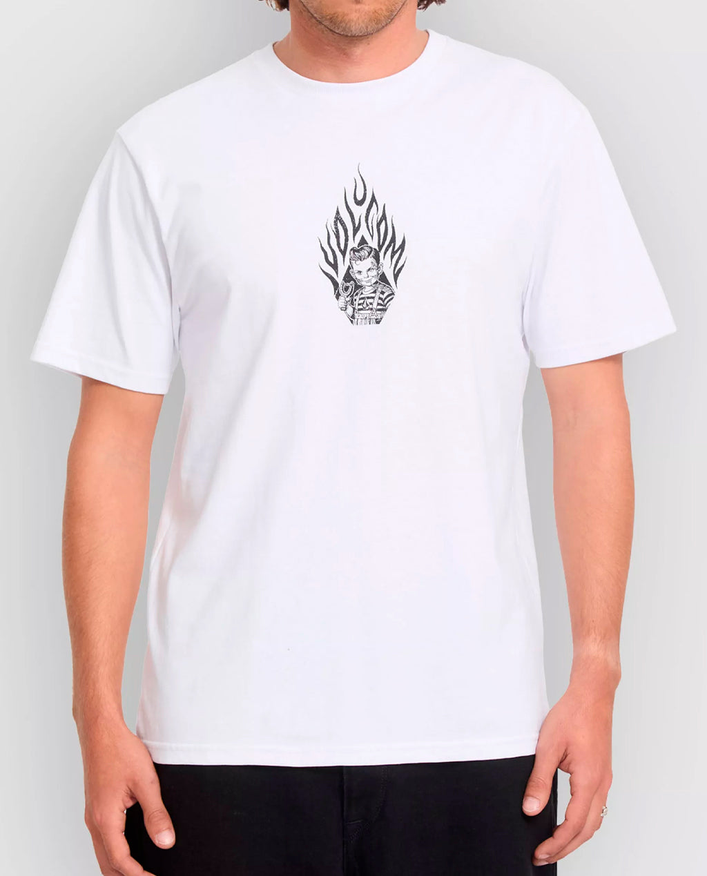Volcom Firecar White Tee