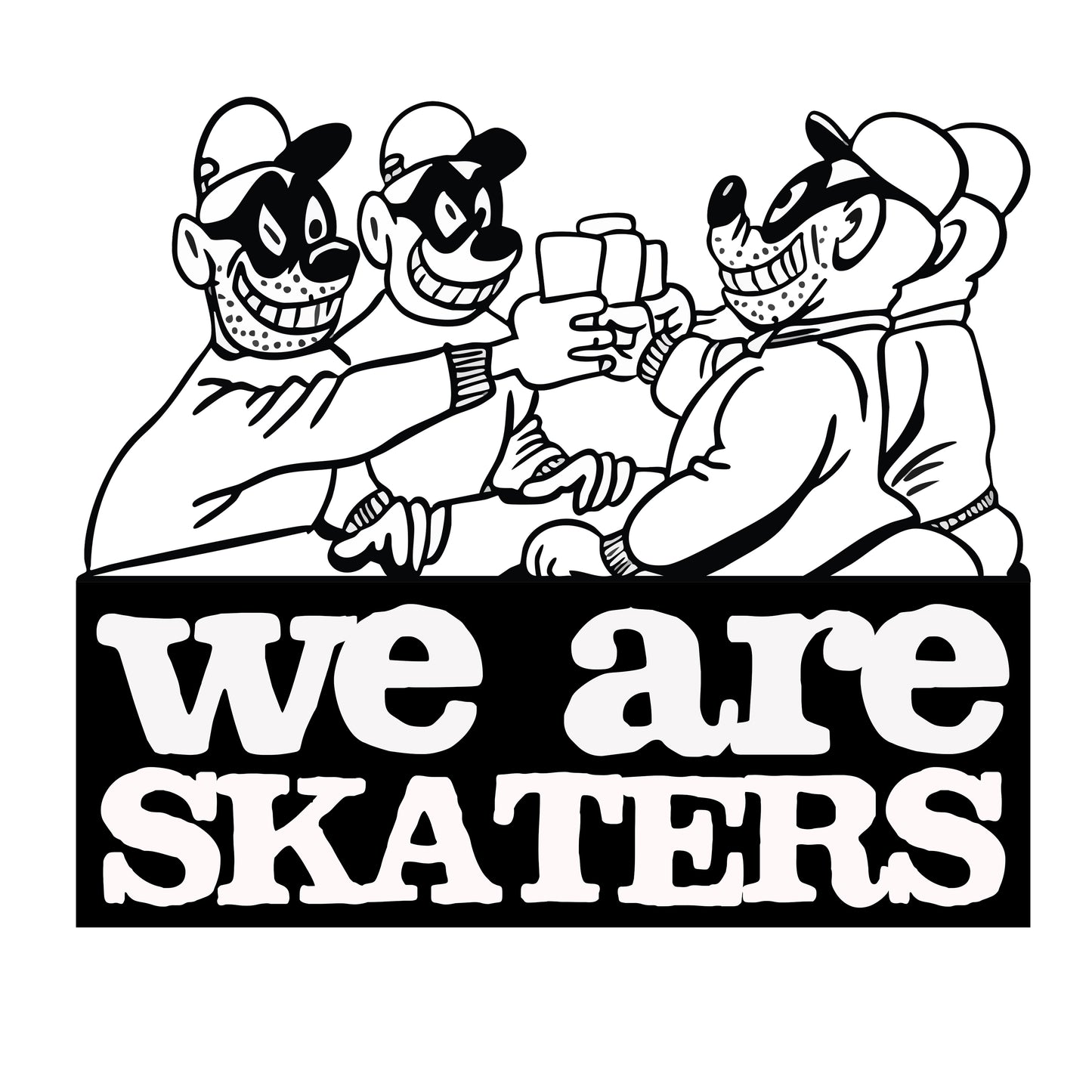 We Are Skaters Golfos Black Tee