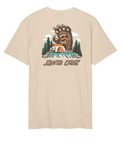 Santa Cruz Screaming Grizzly Blond Wood T Shirt