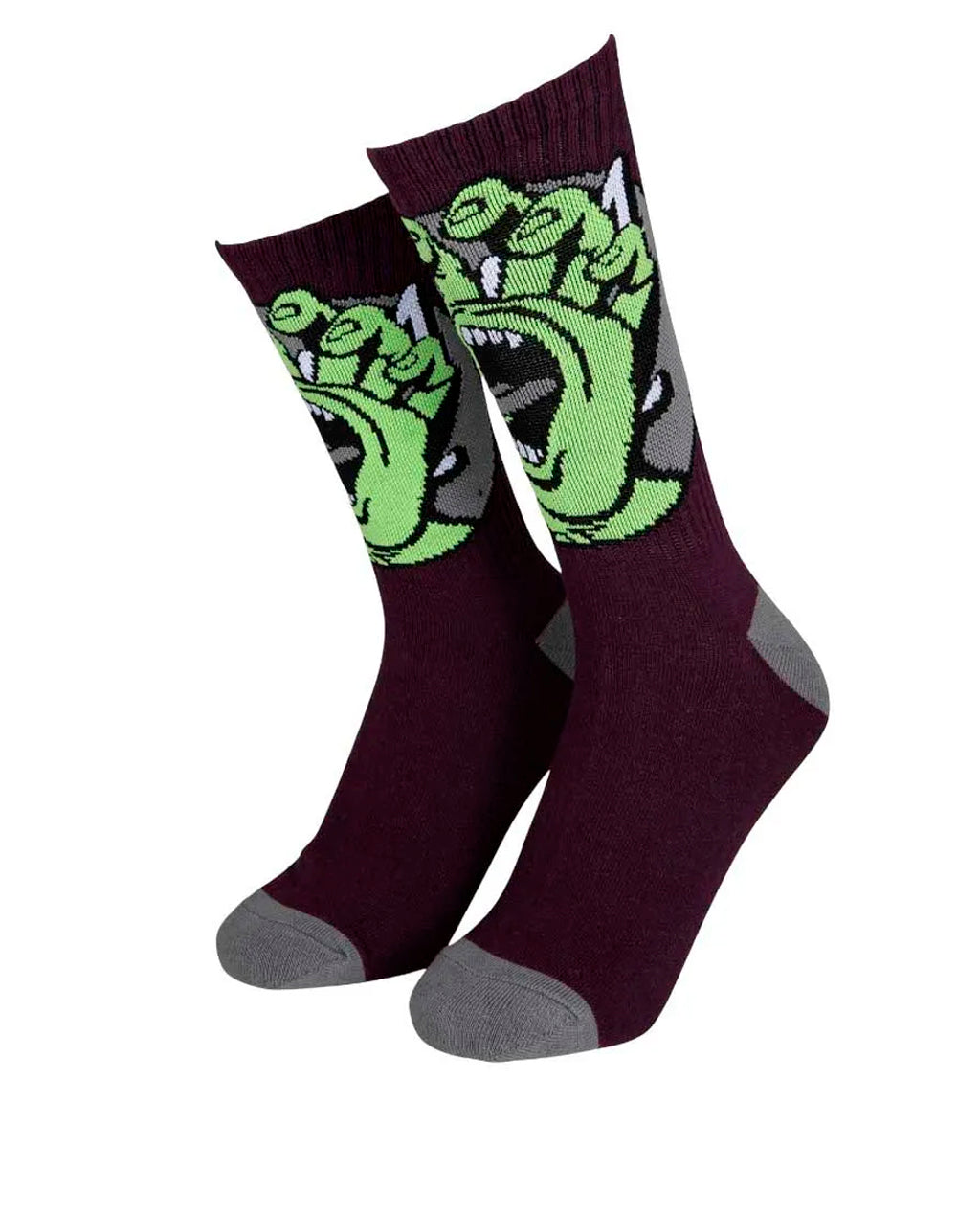 Santa Cruz Hand Dot Black Cherry Socks